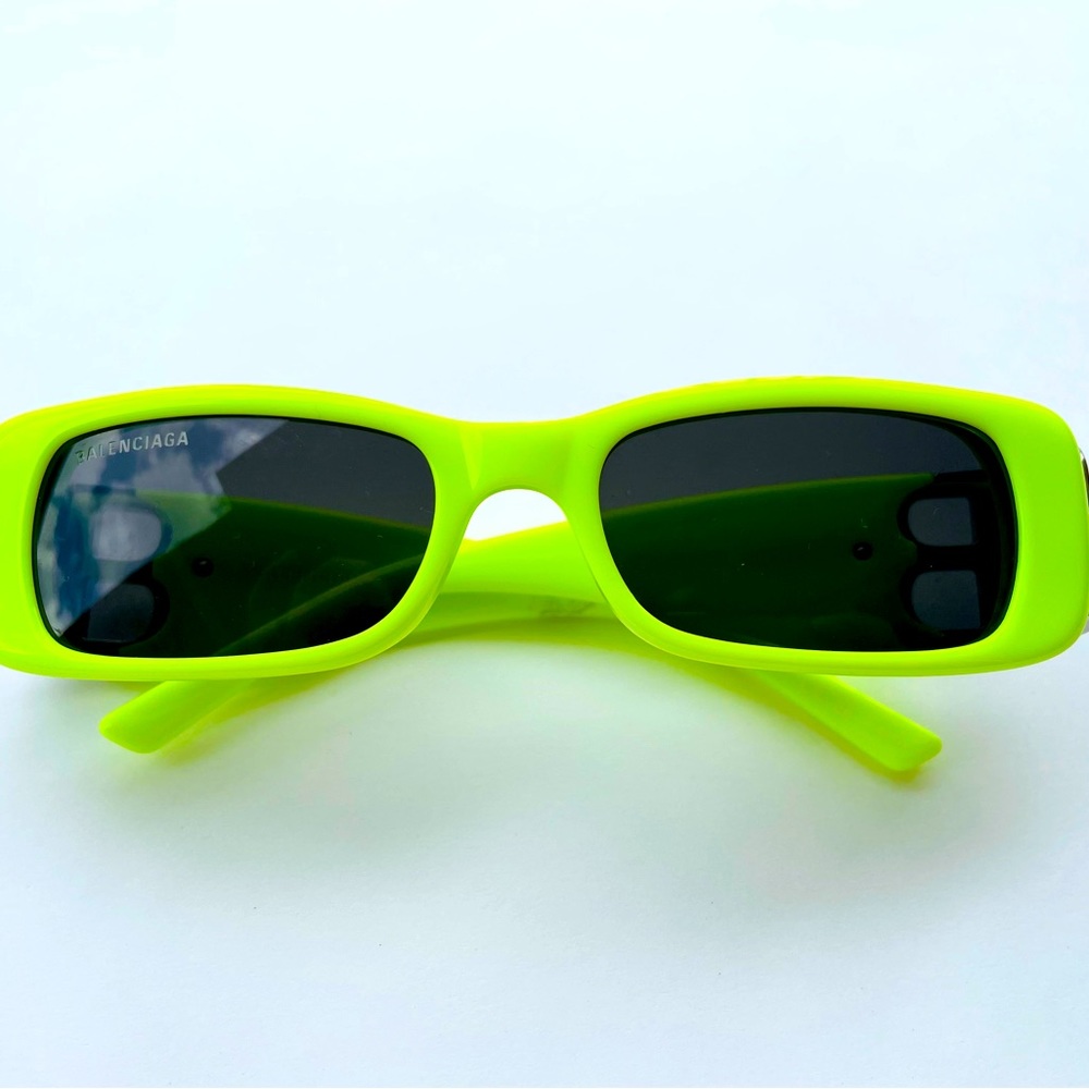 Balenciaga Sunglasses Neon Green Gem
